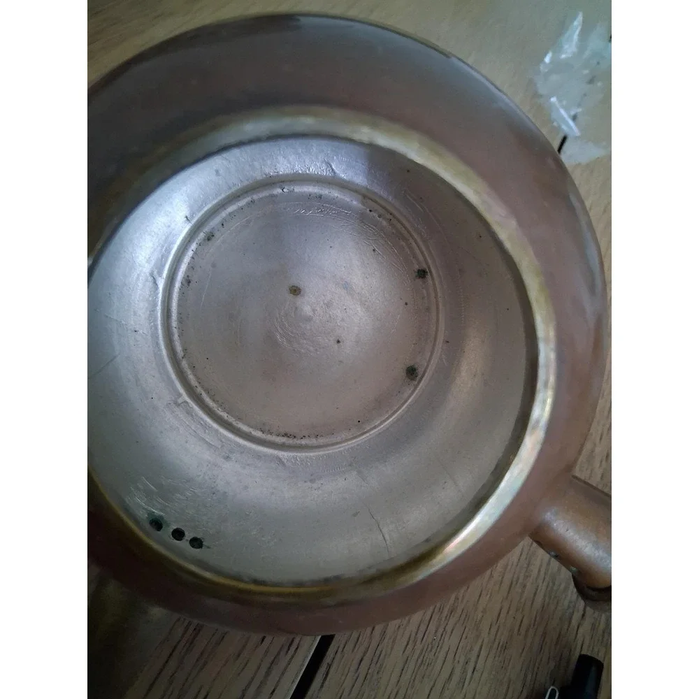 Vintage OrfeMex Mexico Copper Brass Stacking‎ Teapot Set With Bell Kitchen wares